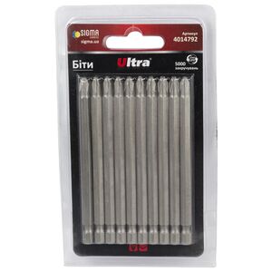 Біти PH2×100мм ¼" 10шт S2 (блістер), ULTRA 4014792