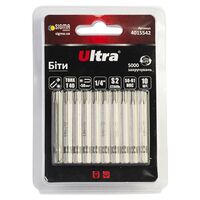 Биты TORX 40×50мм ¼" 10шт S2 (блистер), ULTRA 4015542