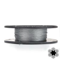 Трос 1,5мм. DIN 3055 (6x7) (оцинкованный W1) (бухта 200м.), APRO WR-G1.5