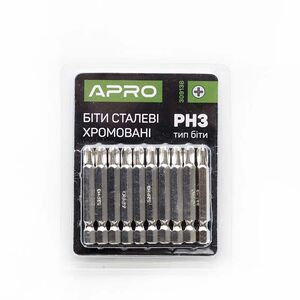 Біта РН3 * 50мм хром, 10шт / уп, APRO 309136
