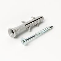 Дюбель - гвоздь быстрого монтажа 6* 80 (100 шт.) полиэтиленовый (потай), APRO SMTP-60080