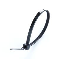 Кабельная стяжка многоразовая 5*400 черная (пач. 100 штук), APRO STM-B5400