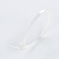 Кабельная стяжка многоразовая 5*400 белая (пач. 100 штук), APRO STM-W5400