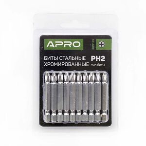 Біта РH2*50мм хром (10шт/уп), 309135 APRO