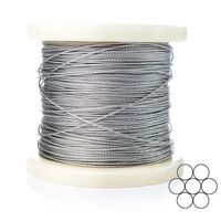 Трос 1мм DIN 3052 (1х7) нержавіючий А2 200м APRO WR-G30521N