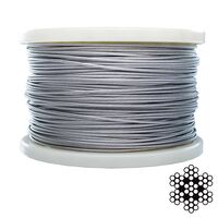 Трос 1.5мм DIN 3055 (6х7+1х7) нержавіючий А2 200м APRO WR-G1.5N