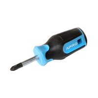 Отвертка крестовая обрезиненная рукоятка CrV PH2x38 (Phillips) APRO 301639