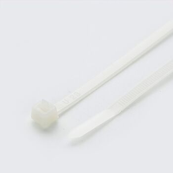 Кабельная стяжка многоразовая 5*200 белая (пач. 100 штук), APRO STM-W5200