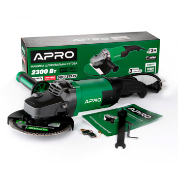 Машина шлифовальная угловая 180/2300 ПРМ (болгарка) APRO 899011