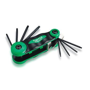Набор складной ключей TORX: T6-T25 (материал CRV-6150), AIFB0802 TOPTUL