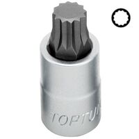 Головка с насадкой SPLINE M6 L55mm 1/2", BCHA1606 TOPTUL