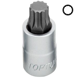Головка с насадкой SPLINE M6 L55mm 1/2", BCHA1606 TOPTUL