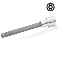 Головка с насадкой HEX 6 mm 140mm 1/2" с шаром, BCSA1606 TOPTUL