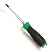 Отвертка крестовая PH2 x 100mm (с шестигранником ударная), FBGB0210 TOPTUL