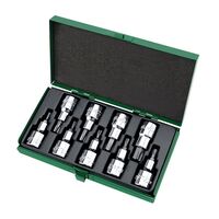 Набор бит впрессованных в головку 1/2" Т20-Т60, GAAD0903 TOPTUL