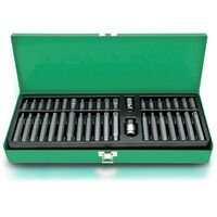 Набор бит 10мм HEX, TORX, SPLINE 40 ед., GAAD4002 TOPTUL