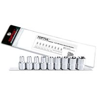 Набор головок TORX 1/2" E10-E24 9 ед. (звезда Давида) TOPTUL, GAAG0901 TOPTUL