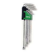 Набор Г-обр. ключей TORX T10-T50 9 ед. супердл. с отверстием, GAAL0915 TOPTUL