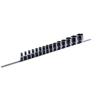 Набор головок 1/2" 15 ед. 8~15, 17, 19, 22, 24, 27, 30, 32мм (на планке), GAAQ1603U TOPTUL