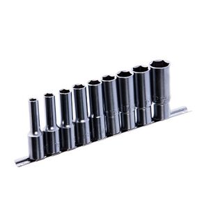 Набор головок длинных 1/2" 9 ед. 8, 10, 12~15, 17, 19, 22мм (на планке), GAAQ1605U TOPTUL