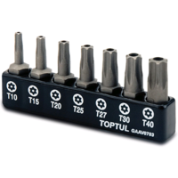 Набор бит 1/4" 7 ед. (Torx: T10-T40 с отверстием), GAAV0703 TOPTUL