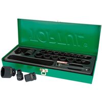 Набор головок ударных 1/2" 10-32мм + удлинитель 18 ед., GCAD1807 TOPTUL