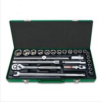 Набор инструмента дюймового 1/2" 25 ед., GCAD2513 TOPTUL