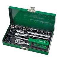 Набор инструмента 1/4" 27 ед., GCAD2701 TOPTUL