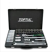 Набор инструмента комбинированный 1/2" (короткие+длинные головки), GCAD4102 TOPTUL