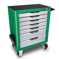 Тележка с инструментом (Pro-Plus) 7 секций 261 ед. зеленая, GE-26117 TOPTUL