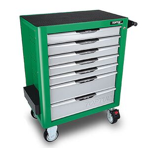 Візок з інструментом (Pro-Plus) 7 секцій 261 од. зелена, GE-26117 TOPTUL