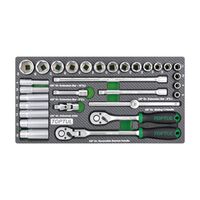 Набор инструмента 3/8" 30 ед. (в ложементе), GEA3005 TOPTUL