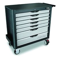 Тележка для инструмента 7 секций JUMBO NEW PRO-LINE (серая) TOPTUL TCBK0703