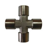 Крестовое соединение с внутренней резьбой 1/4”, S1283-2 AIRKRAFT