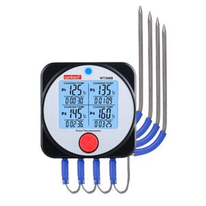 Термометр для гриля (мяса) 4-х канальный Bluetooth, -40-300°C WINTACT WT308B