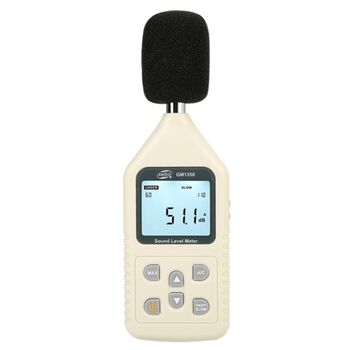Измеритель уровня шума (шумомер), фильтр А/С BENETECH GM1358