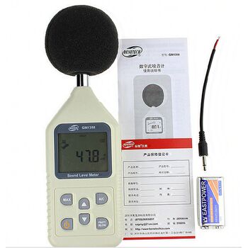Измеритель уровня шума (шумомер), фильтр А/С BENETECH GM1358