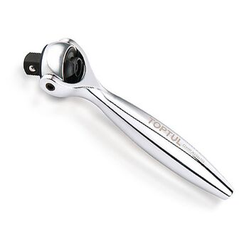 Трещотка 1/4" с шарниром 360° 90 зубцов мини TOPTUL CHKX0810