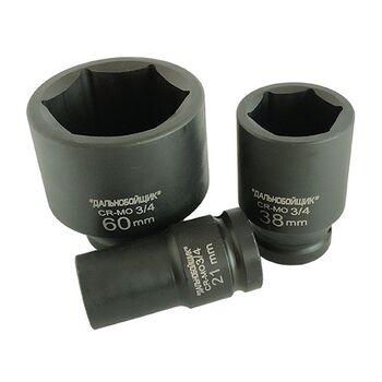 Головка торцевая ударная 3/4" 32мм L=80мм CR-MO Дальнобойщик Г34ДК32