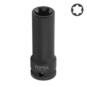 Головка торцевая ударная длинная 3/4" E24 L110мм TOPTUL KABS2424