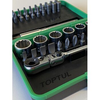 Набор инструмента  1/4"  45ед. (12-гр.)  TOPTUL GADW4502