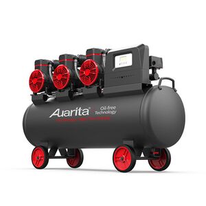 Компресор 100 л, 3x1.45кВт, 220В, 8атм, 500 л/хв, 2800 об/хв, безмасляний OFE, 6 циліндрів 2-1450X3F100-220 AUARITA