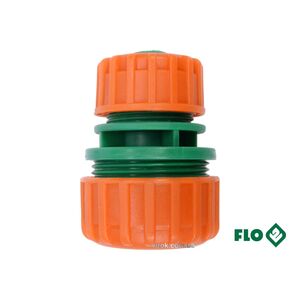 Муфта сполучна 2-х водяних шлангів 1/2"-3/4" пластикова, 89011 FLO