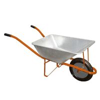 Тачка садовая одноколесная 58л 120кг колесо 14", FLORA 5055324