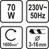 Станок для заточки сверл сетевой Ø = 3-16мм, 70V, 73470 VOREL