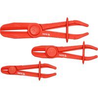 Зажимы для патрубков с фиксаторами, 1/4 "-3/4", 1/2 "-5/4", 3/4 "-9/4" Набор 3 шт. [25/50], YT-0840 YATO