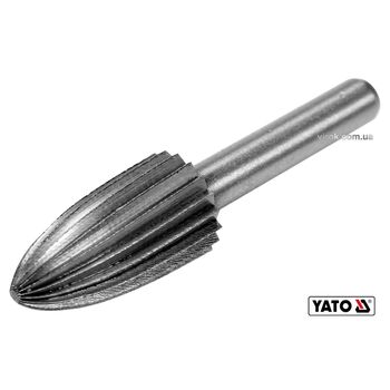 Фреза конусна по металу Ø13 x 25/55 мм, HSS 4241, хвостовик- Ø6 мм, YT-61716 YATO