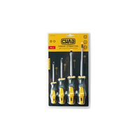 Набор отверток двухкомпонентных CrV SL3x75, SL6x100, PH1x75, PH2x125 (4 шт.), СИЛА 300748