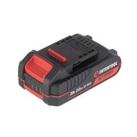 Акумулятор 20 В, літій-іон, 2.0 Ач, індикатор рівня заряду, WT-0340 INTERTOOL