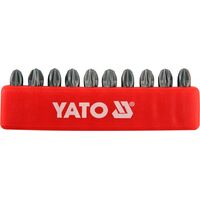 Набор бит крестовых PZ3 1/4" 25мм 10шт, YT-0472 YATO